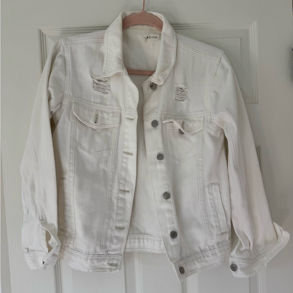 Madison Cream Denim Jacket